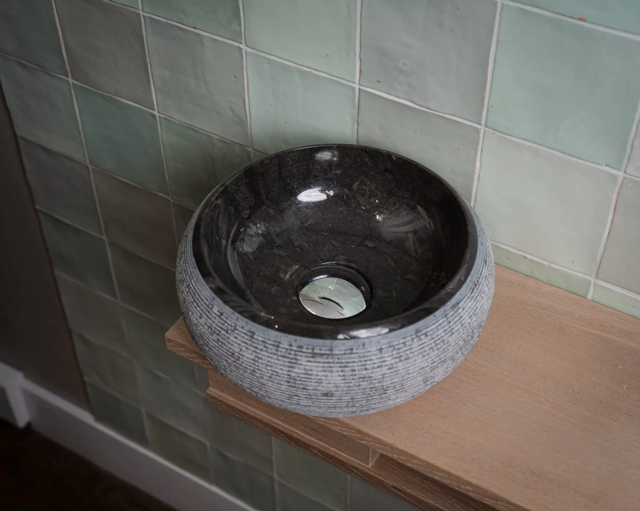 Loutro Bathroomware Waskom Rocky Mini | Marmer | Ø25 x H12 cm | 3 Kleuren!