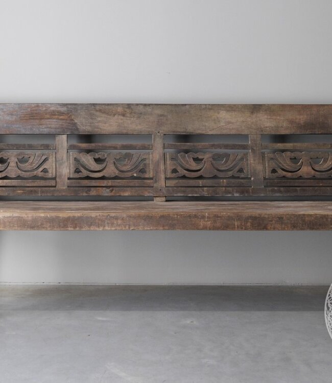 Be-Uniq Oude Javaanse Bank | Indonesië | H92 x B212 x D60 cm