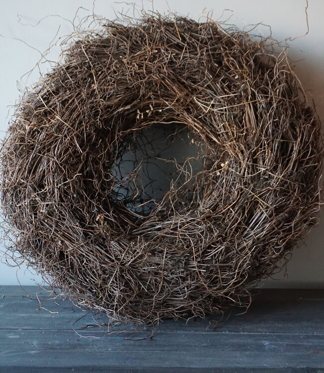 Rene Houtman Krans | Varenwortel | Rood | H20 x D60 cm