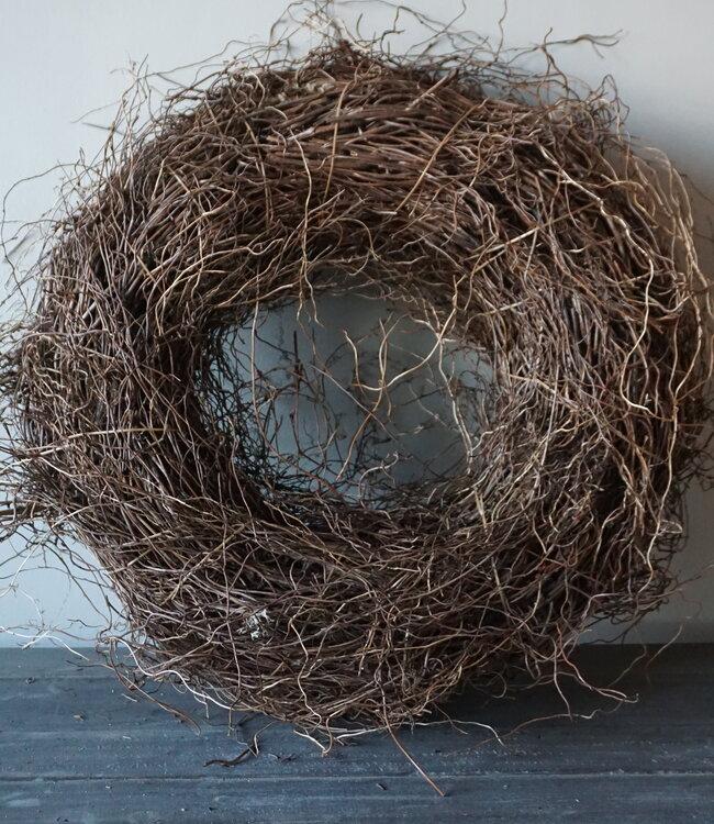 Rene Houtman Krans | Varenwortel | Rood | H15 x D48 cm