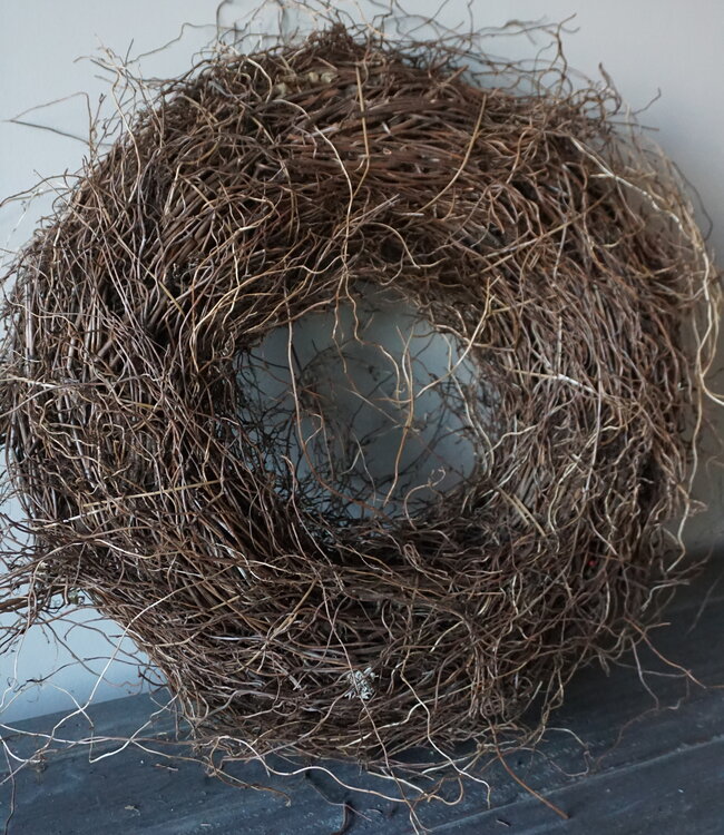 Rene Houtman Krans | Varenwortel | Rood | H15 x D48 cm