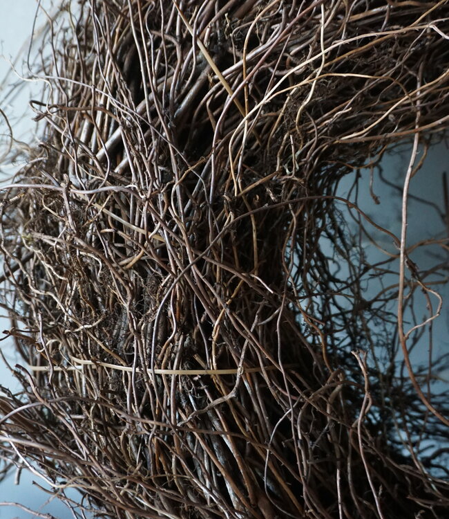 Rene Houtman Krans | Varenwortel | Rood | H15 x D48 cm