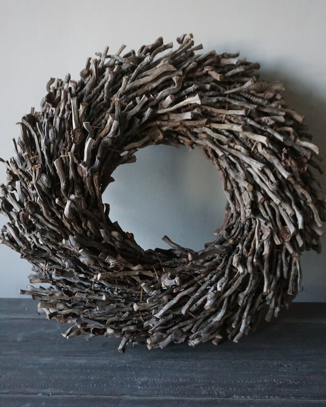 Rene Houtman Krans | Botay | Naturel | Dik 15 x Kies Diameter 50, 40, 30