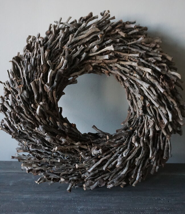 Rene Houtman Krans | Botay | Naturel | Dik 15 x Kies Diameter 50, 40, 30