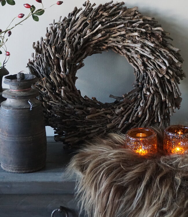 Rene Houtman Krans | Botay | Naturel | H15 x D50 cm