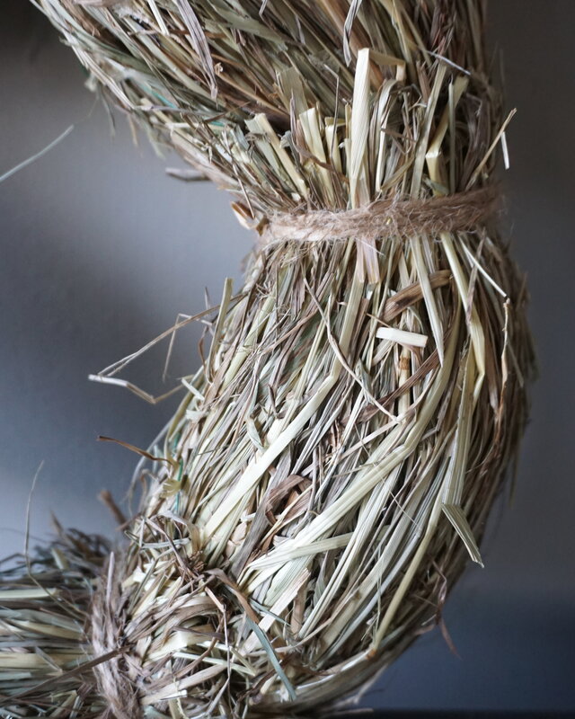 Rene Houtman Krans | Stro | Naturel | H10 x D30 cm