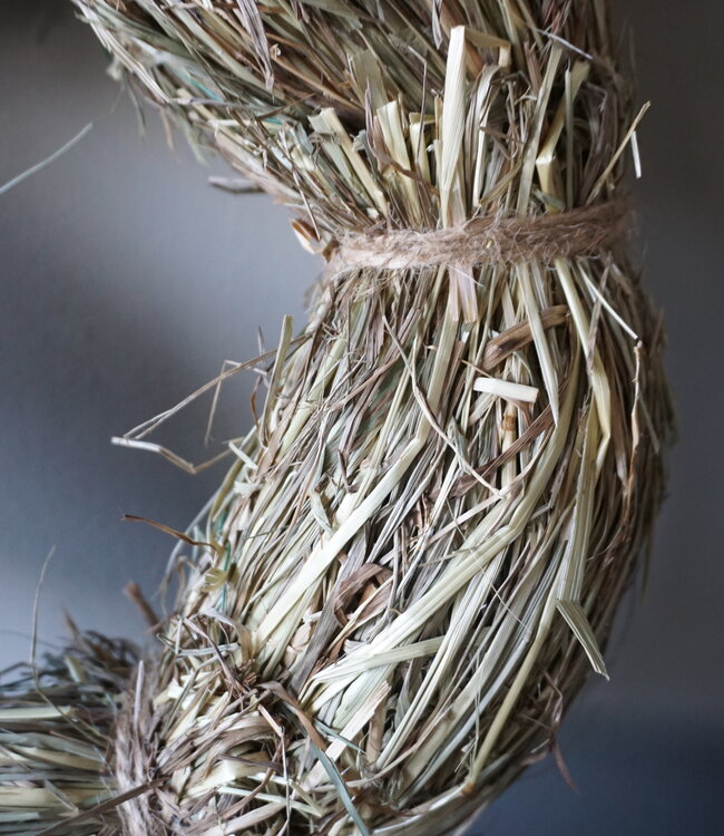 Rene Houtman Krans | Stro | Naturel | H10 x D30 cm