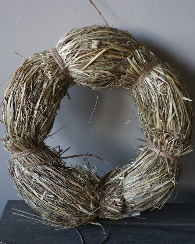 Rene Houtman Krans | Stro | Naturel | H10 x D30 cm
