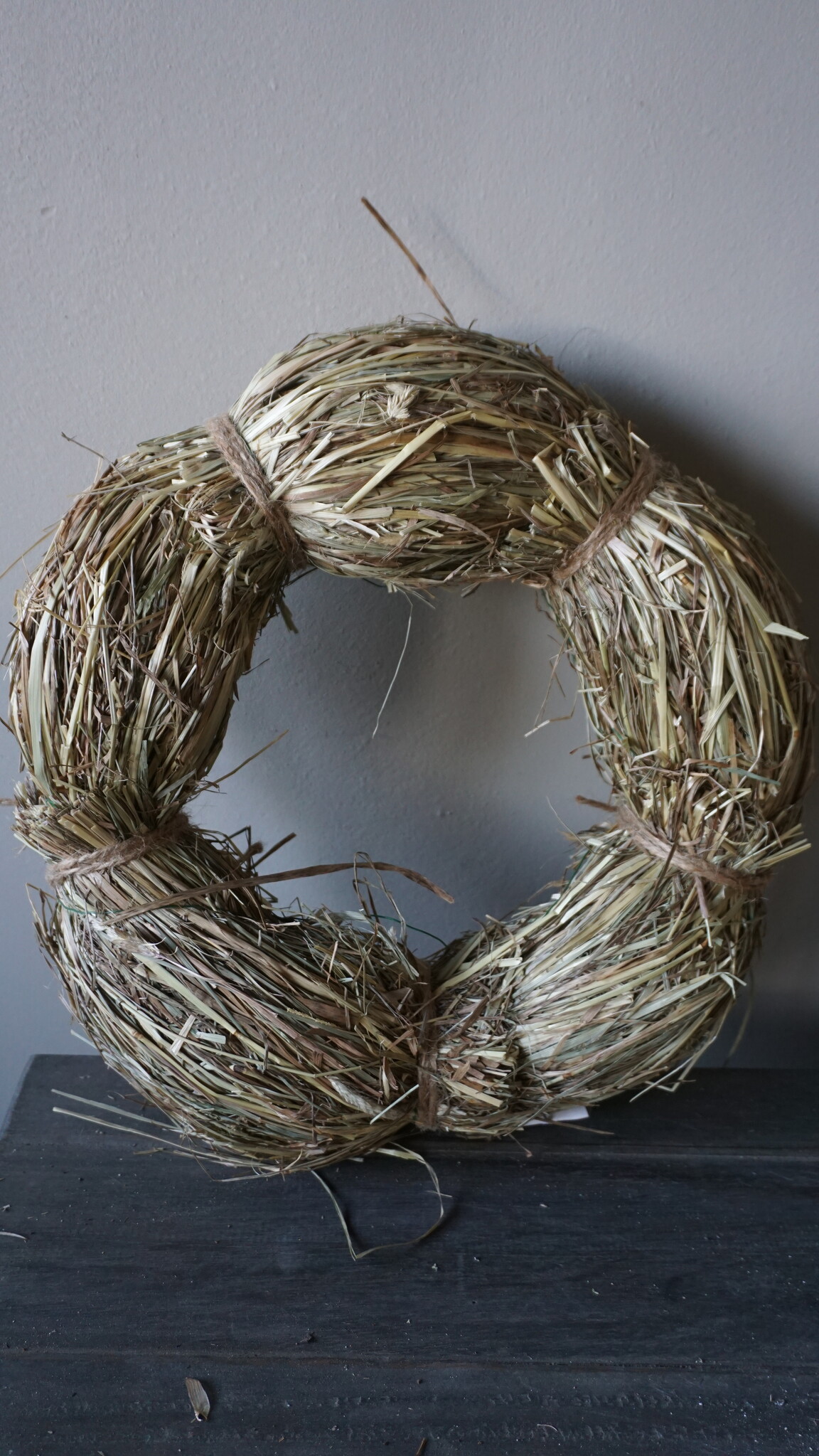 Rene Houtman Krans | Stro | Naturel | H10 x D30 cm