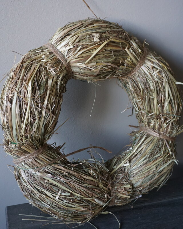 Rene Houtman Krans | Stro | Naturel | H10 x D30 cm