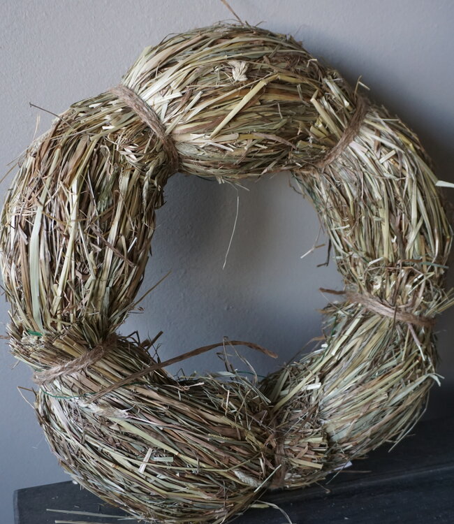 Rene Houtman Krans | Stro | Naturel | H10 x D30 cm