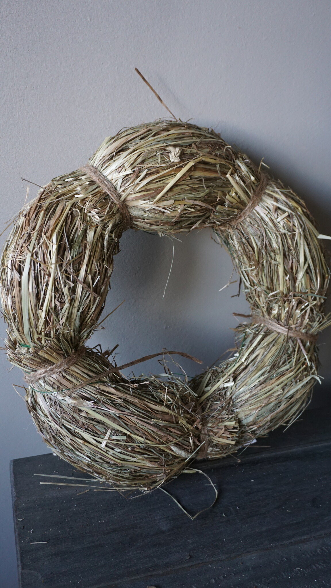 Rene Houtman Krans | Stro | Naturel | H10 x D30 cm