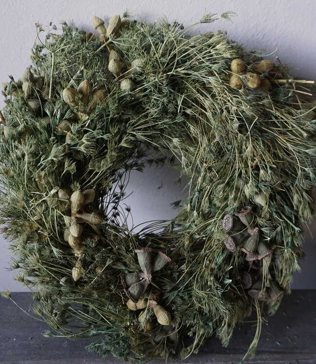 Rene Houtman Krans | Klok | Groen | 2 Maten!