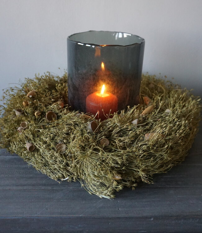 Rene Houtman Krans | Herfst De Luxe | Groen | H10 x D40 cm