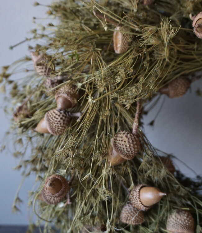 Rene Houtman Krans | Herfst De Luxe | Groen | H10 x D30 cm