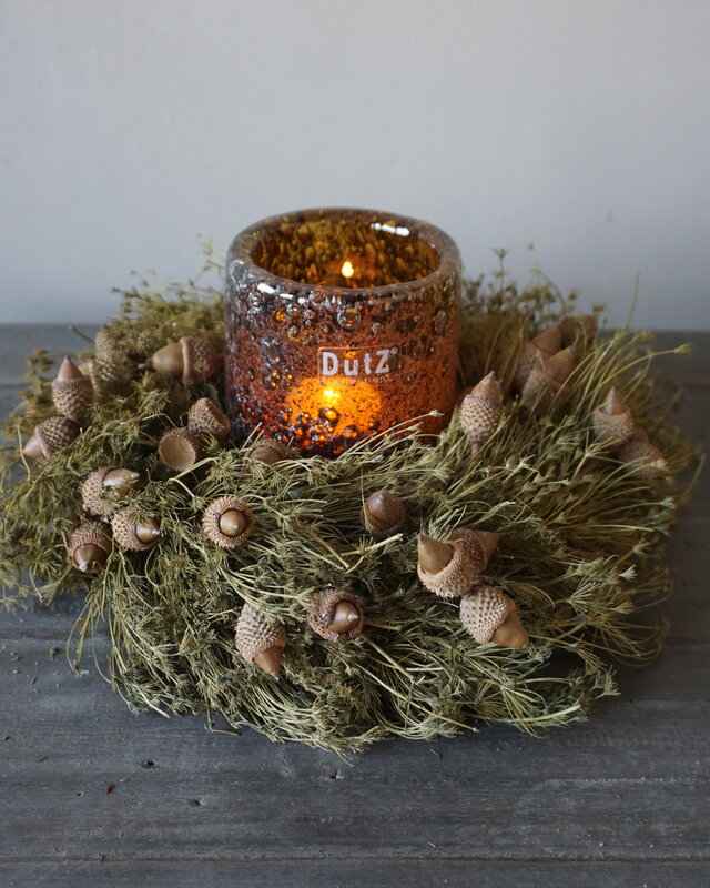 Rene Houtman Krans | Herfst De Luxe | Groen | H10 x D30 cm