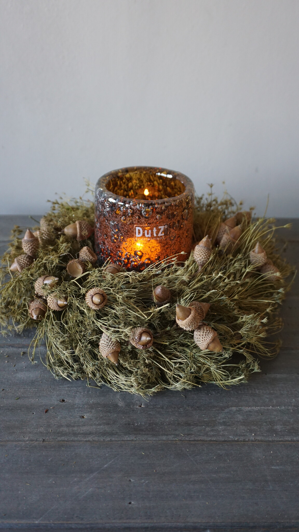 Rene Houtman Krans | Herfst De Luxe | Groen | H10 x D30 cm