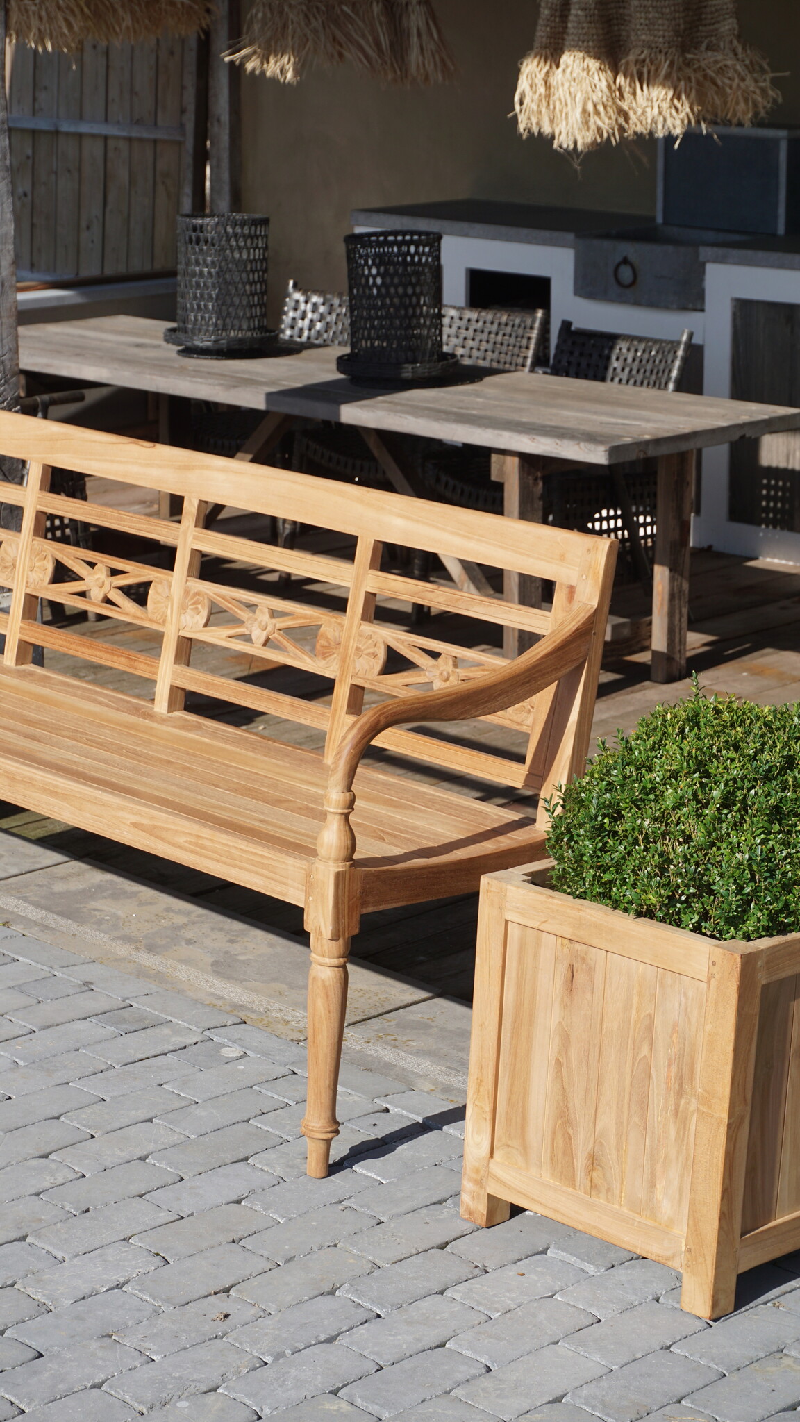 Rene Houtman Tuinbank Sunny | Teakhout | Meerdere Maten