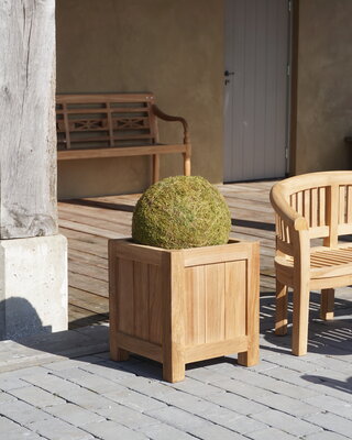 Rene Houtman Plantenbak Tropika | Teakhout | Vierkant | H45 cm