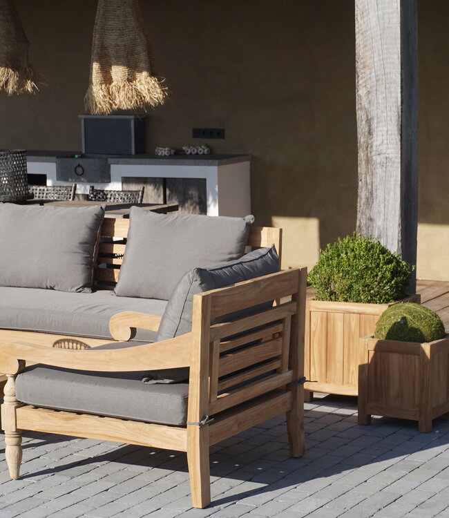 Rene Houtman Loungestoel Velora | Teakhout | Met Kussens