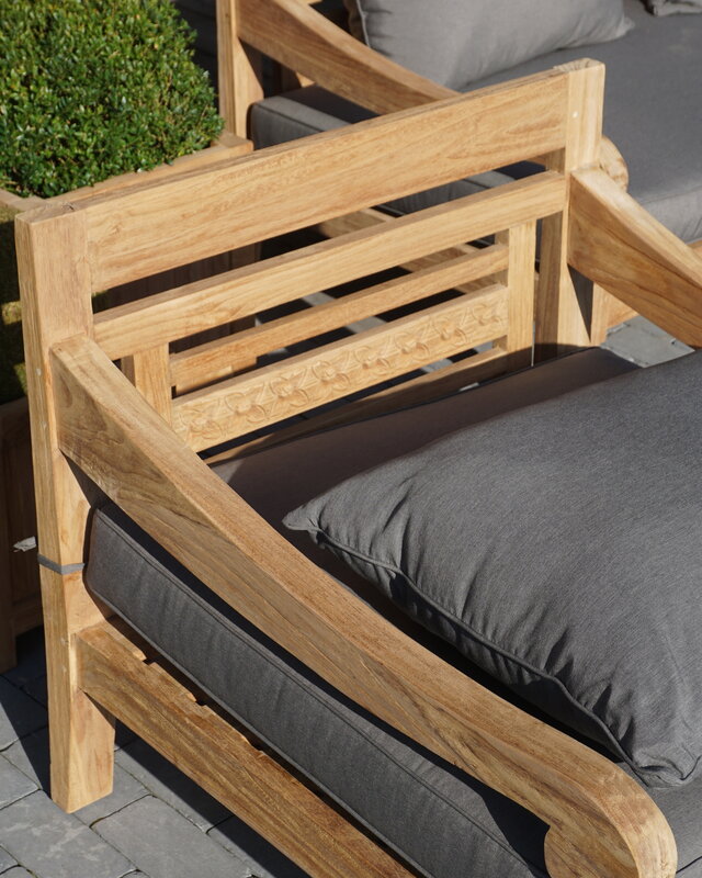 Rene Houtman Loungestoel Velora | Teakhout | Met Kussens