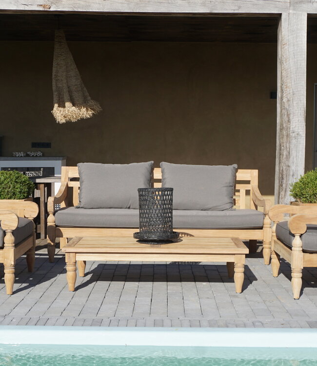 Rene Houtman Loungebank Velora | Teakhout | Met Kussens