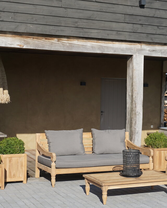 Rene Houtman Loungebank Velora | Teakhout | Met Kussens