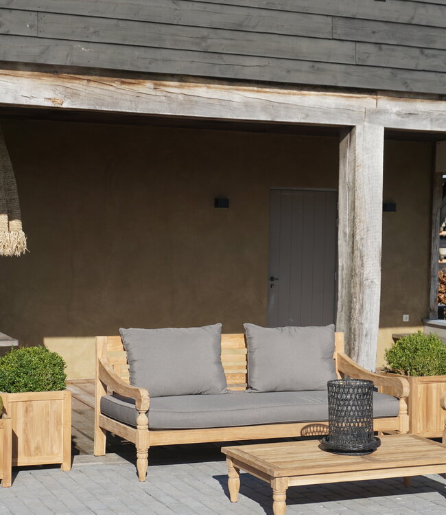 Rene Houtman Loungebank Velora | Teakhout | Met Kussens