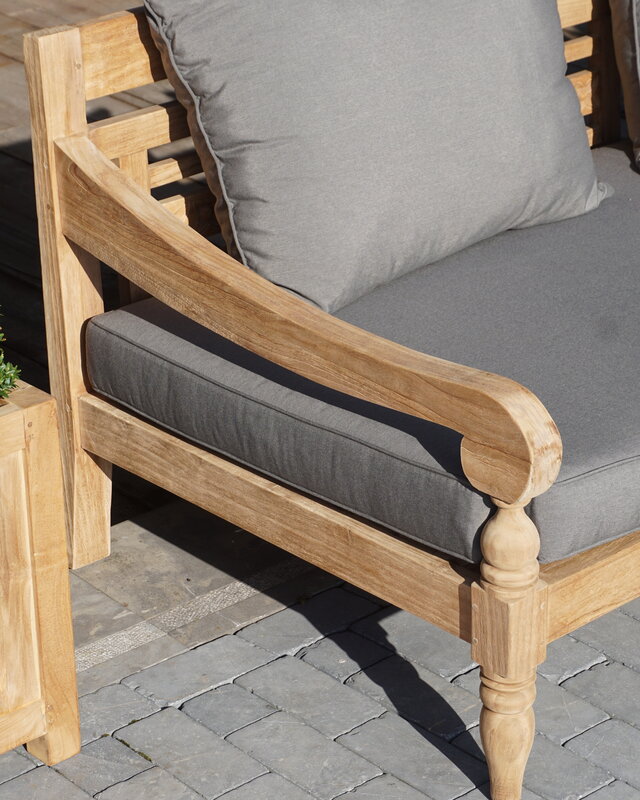 Rene Houtman Loungebank Velora | Teakhout | Met Kussens