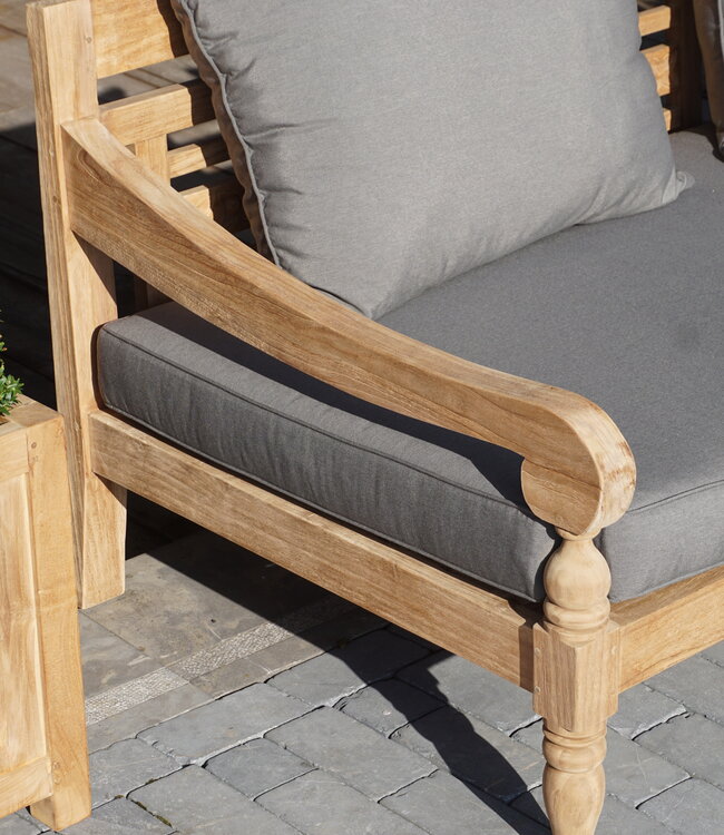 Rene Houtman Loungebank Velora | Teakhout | Met Kussens