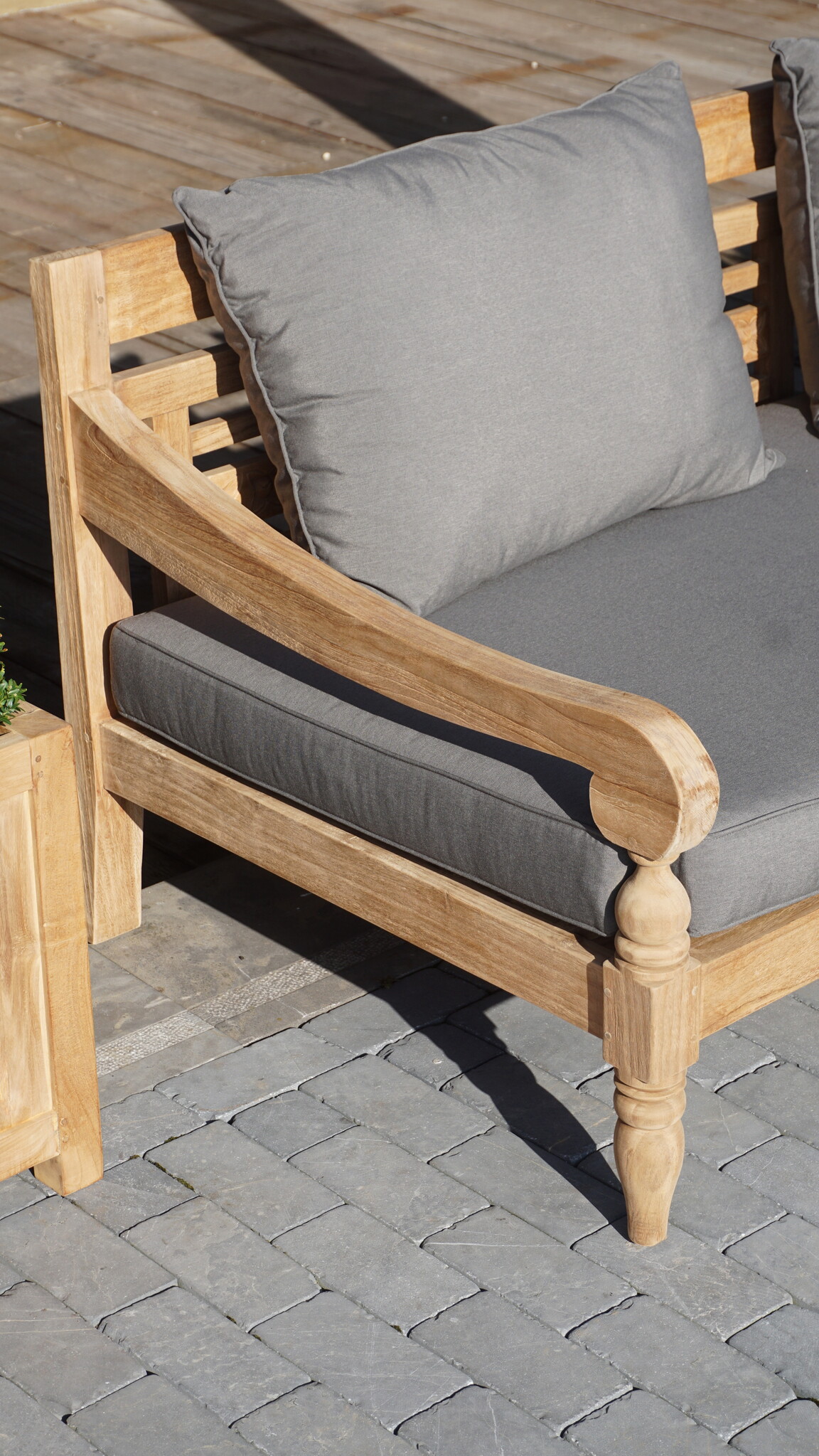 Rene Houtman Loungebank Velora | Teakhout | Met Kussens