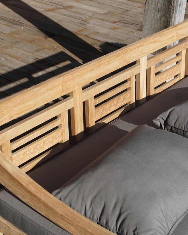 Rene Houtman Loungebank Velora | Teakhout | Met Kussens