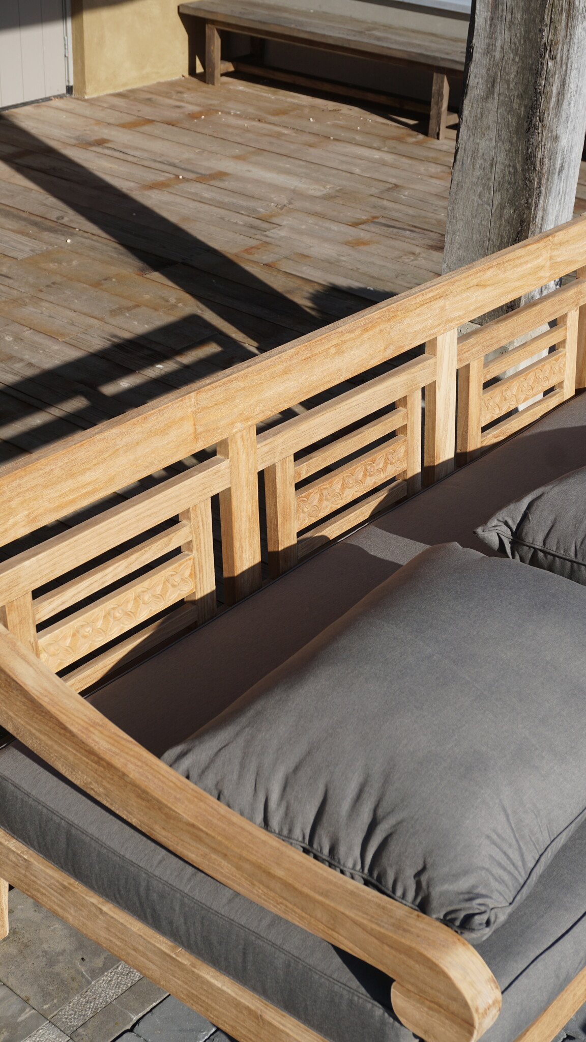 Rene Houtman Loungebank Velora | Teakhout | Met Kussens