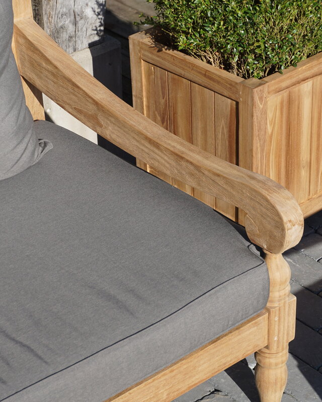 Rene Houtman Loungebank Velora | Teakhout | Met Kussens