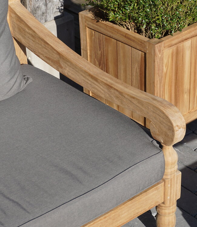 Rene Houtman Loungebank Velora | Teakhout | Met Kussens