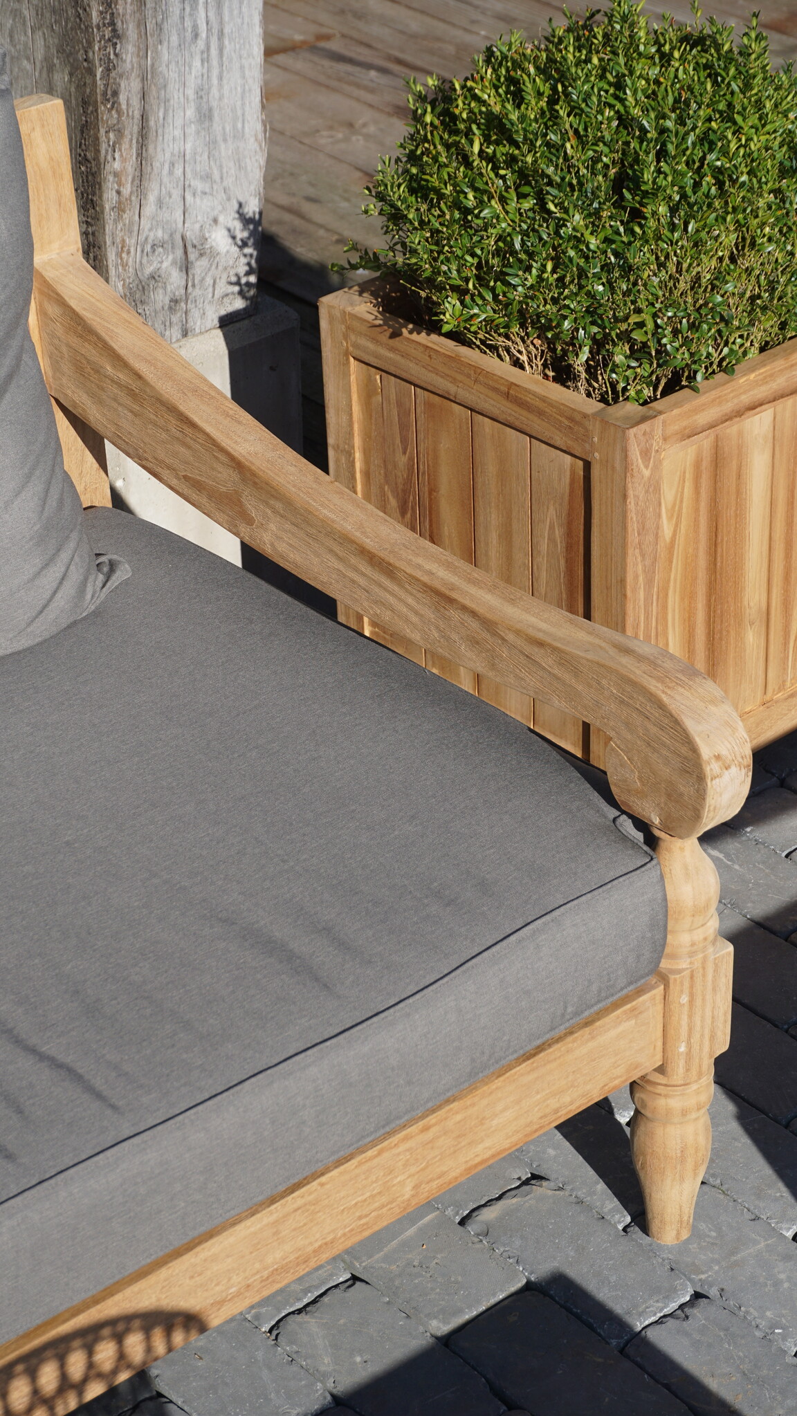 Rene Houtman Loungebank Velora | Teakhout | Met Kussens