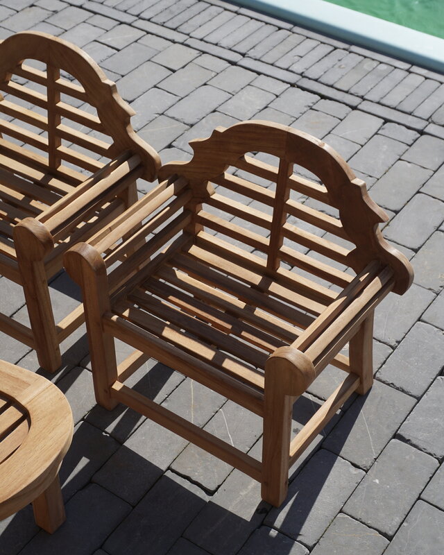 Rene Houtman Kinder Loungestoel Tiki | Teakhout | H53xB54xD34 cm