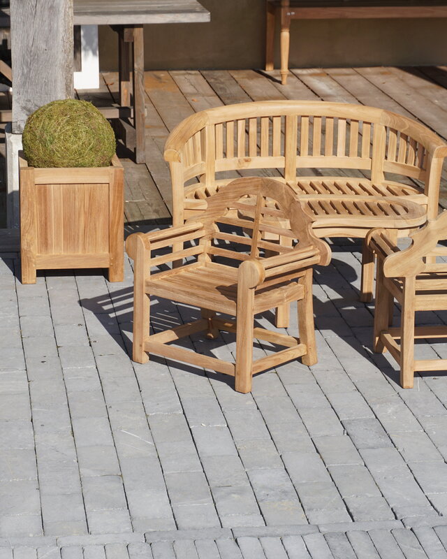 Rene Houtman Kinder Loungestoel Tiki | Teakhout | H53xB54xD34 cm