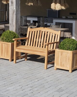 Rene Houtman Loungebank Horizon | Teakhout | Kies Maat!