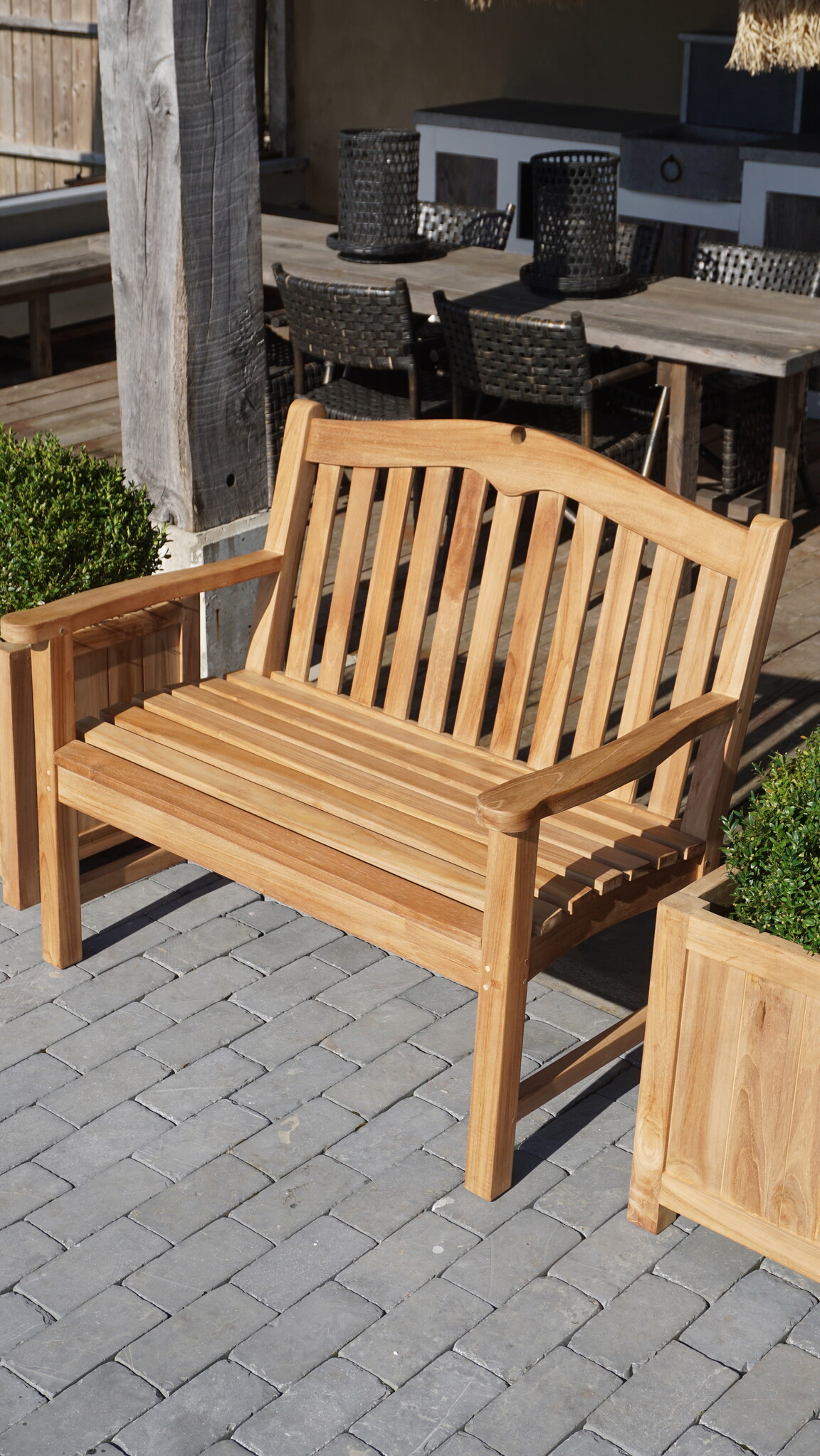 Rene Houtman Loungebank Horizon | Teakhout | Kies Maat!