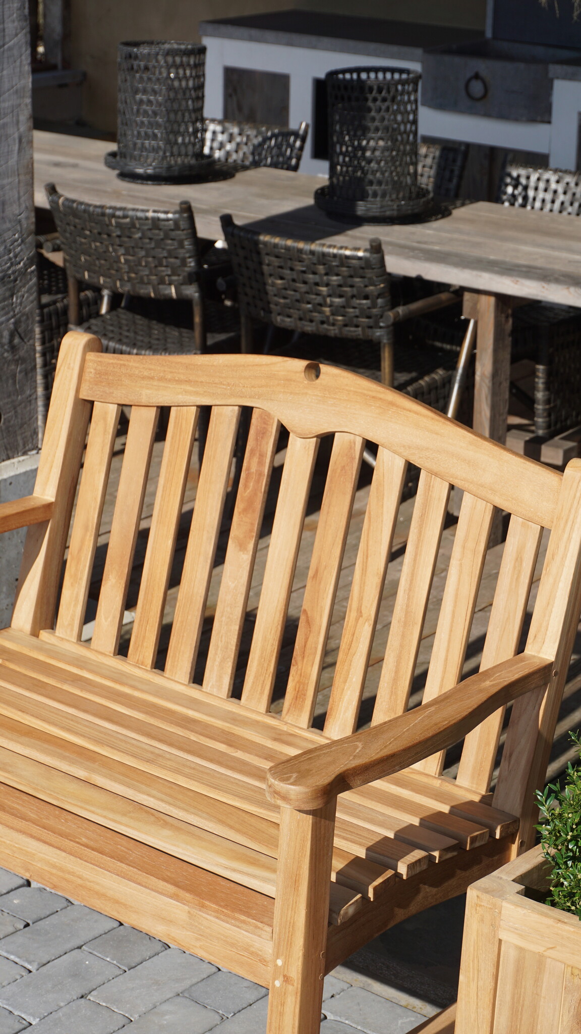 Rene Houtman Loungebank Horizon | Teakhout | Kies Maat!