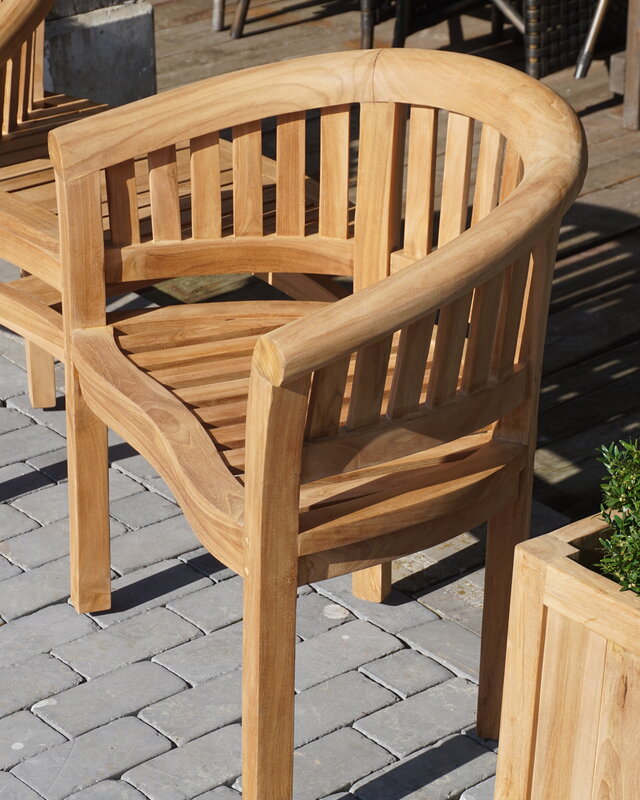 Rene Houtman Twin Stoelen | Teakhout | H85,5xB160,5xD65 cm