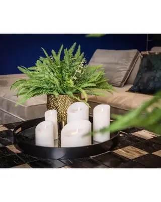 PTMD LED Lichtkaars | Set Van 5 | Beige | Beweegbare Vlam
