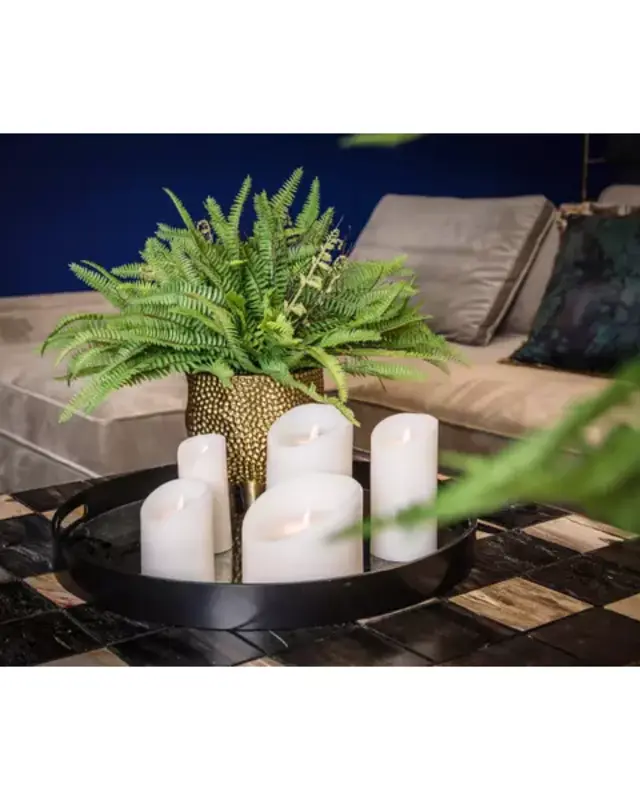 PTMD LED Lichtkaars | Set Van 5 | Beige | Beweegbare Vlam