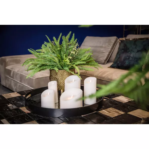 PTMD LED Lichtkaars | Set Van 5 | Beige | Beweegbare Vlam