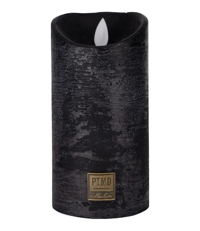 PTMD LED Lichtkaars | Set Van 5 | Rustiek Zwart | Beweegbare Vlam