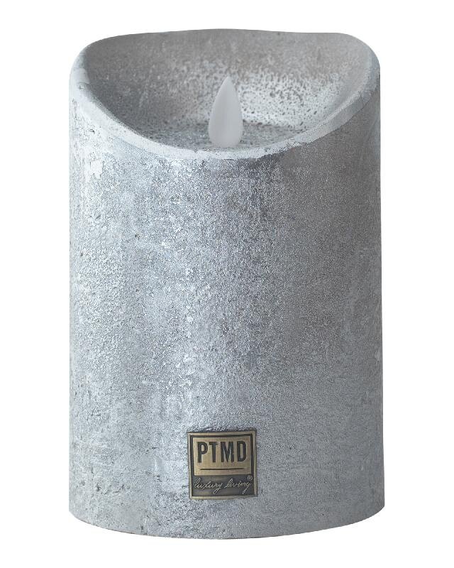 PTMD LED Lichtkaars | Set Van 5 | Zilver | Beweegbare Vlam