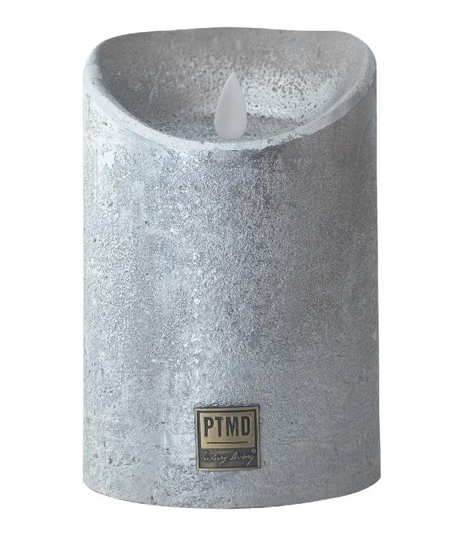 PTMD LED Lichtkaars | Set Van 5 | Zilver | Beweegbare Vlam
