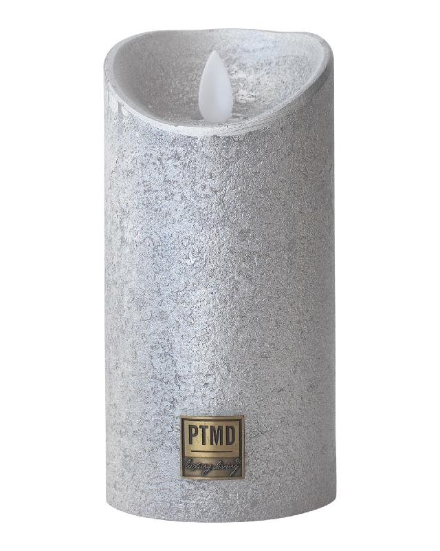 PTMD LED Lichtkaars | Set Van 5 | Zilver | Beweegbare Vlam