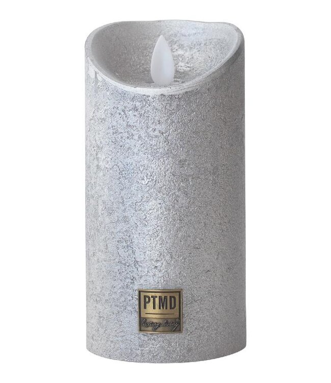 PTMD LED Lichtkaars | Set Van 5 | Zilver | Beweegbare Vlam